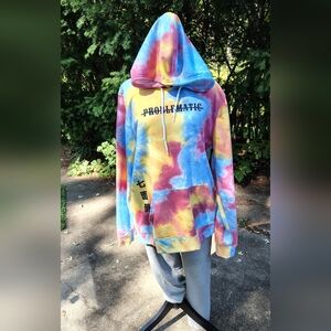 Colorful Tie-Dye Hoodie for Men
